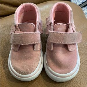 Vans Pink Fringe Shoes